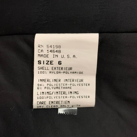 BOGNER Taille 6 Veste en nylon texturé matelassé noir