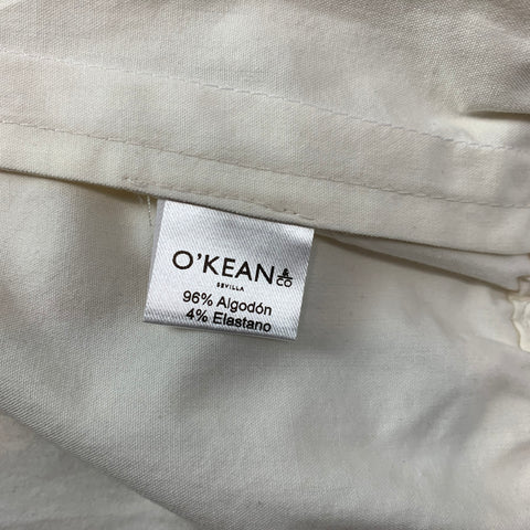 O'KEAN &amp; Co Talla 36 Chaqueta con cremallera de algodón blanquecino