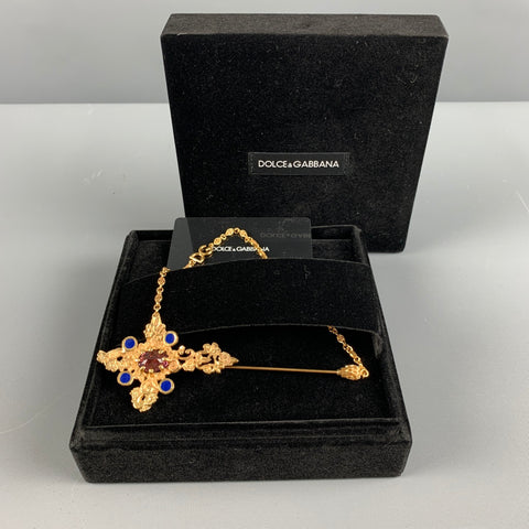 DOLCE & GABBANA Gold Metal Brooches & Pins