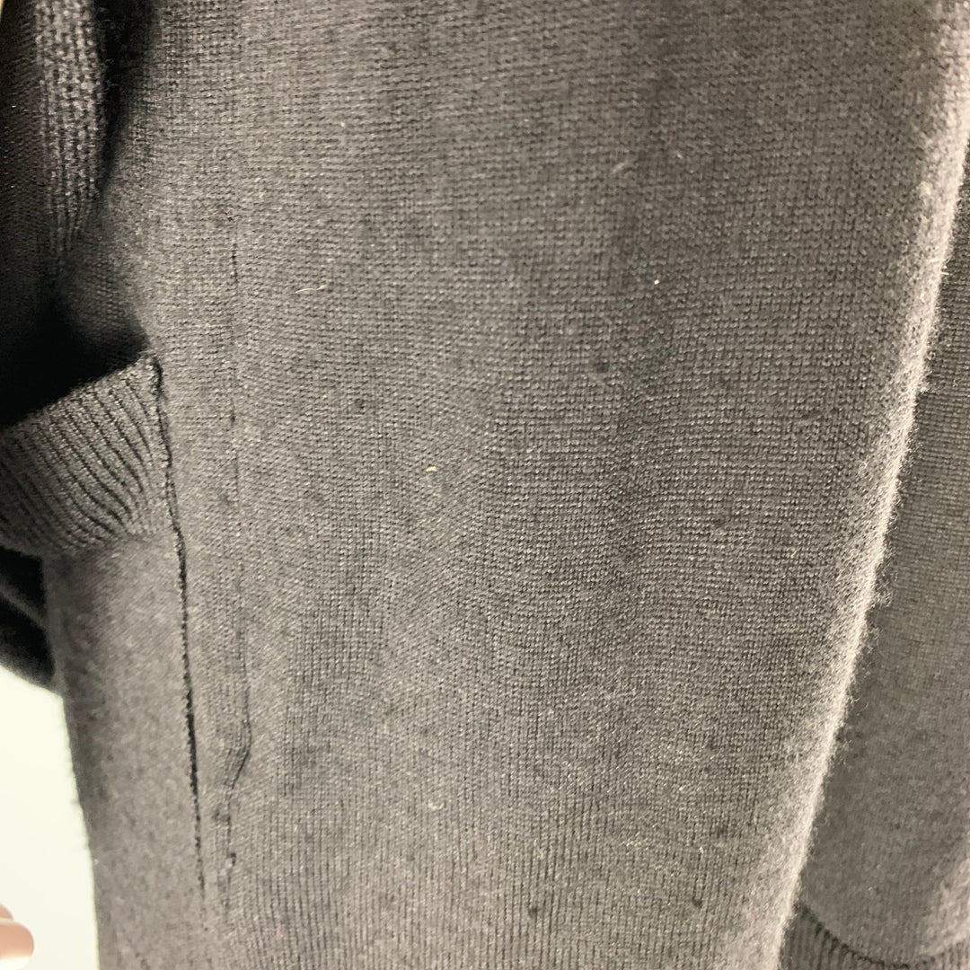 MARTIN MARGIELA Size S Black Wool Blend V-Neck Cardigan - Womens