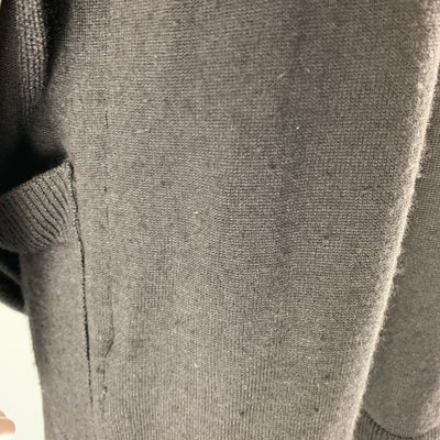 MARTIN MARGIELA Size S Black Wool Blend V-Neck Cardigan - Womens