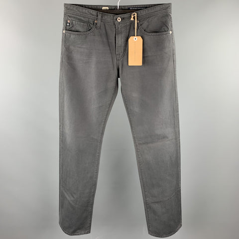 ADRIANO GOLDSCHMIED Size 33 Dark Gray Cotton Jean Cut Casual Pants
