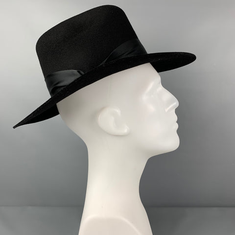 VAN PALMA Black Wool Hat