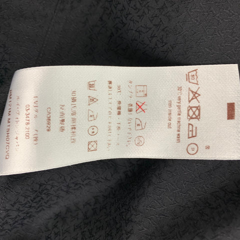 LOUIS VUITTON Size XL Black Jacquard Cotton Button Up Long Sleeve Shirt