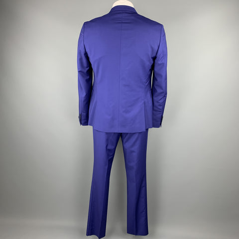 PAUL SMITH Size 44 Regular Royal Blue Wool / Mohair Suit
