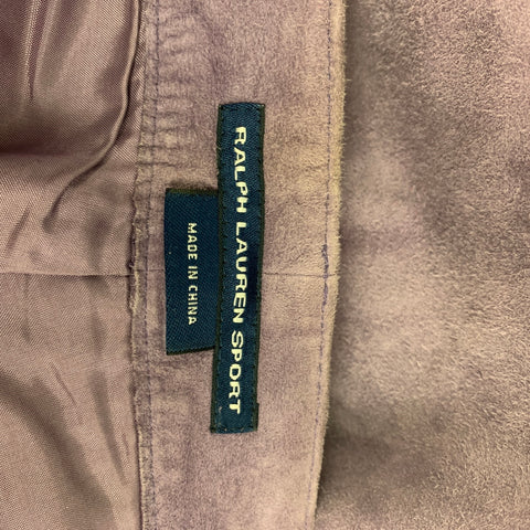 POLO by RALPH LAUREN Size 6 Purple Suede Jean Cut Pants