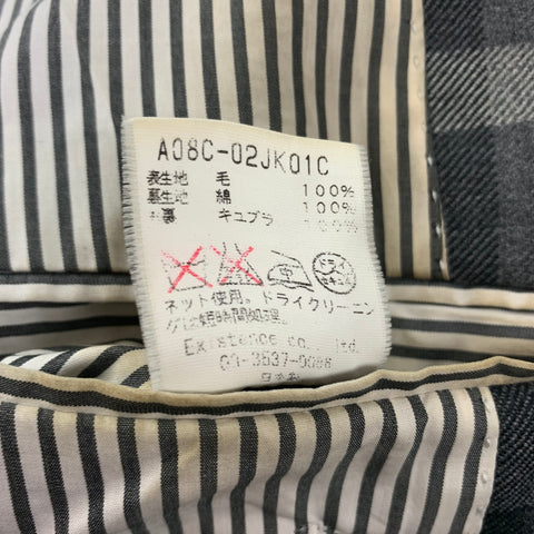 MARKA TAILOR Size 36 Grey Plaid Wool Notch Lapel Sport Coat