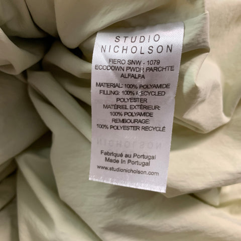 STUDIO NICHOLSON Size 0 Green Polyamide Padded Coat