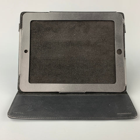 BURBERRY Olive Pebble Grain Leather iPad Case