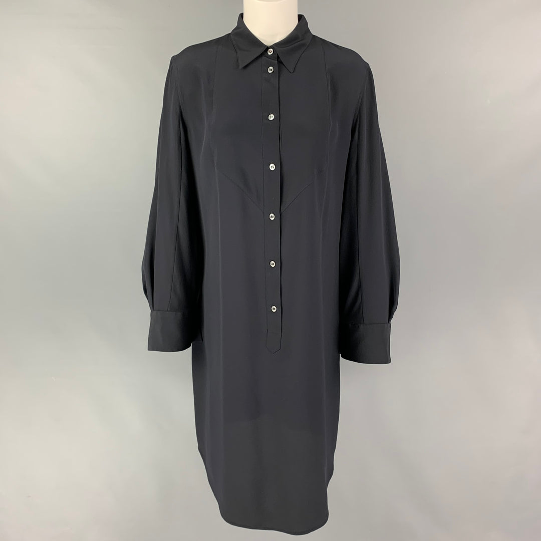 VIKTOR & ROLF Size 10 Black Silk Dress