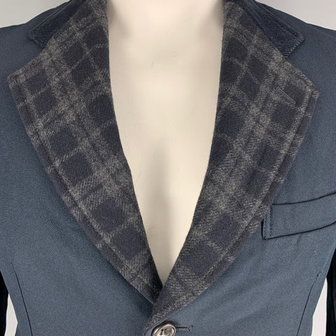COMME des GARCONS HOMME Taille Poitrine L Taille L Veste Tissus Mélangés Gris Marine