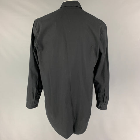SKINGRAFT Size XL Black Two Toned Cotton Long Sleeve Shirt