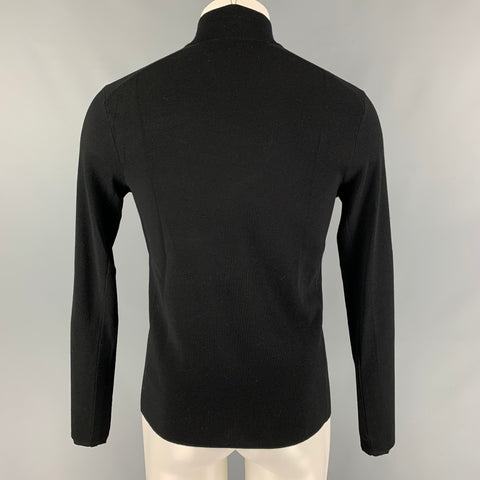 RALPH LAUREN Black Label Size M Black Wool Blend Pullover