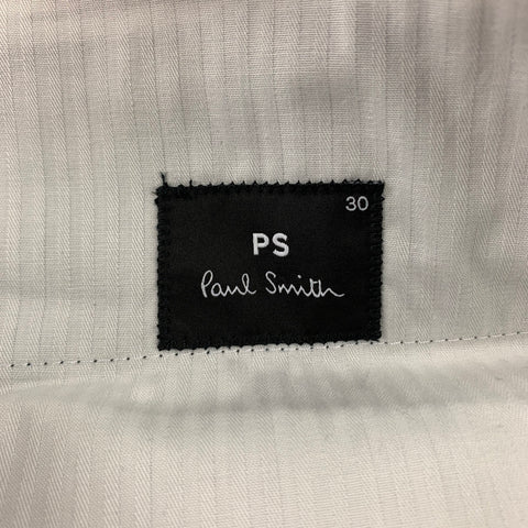 PAUL SMITH Size 30 Green & Blue Plaid Wool Zip Fly Dress Pants