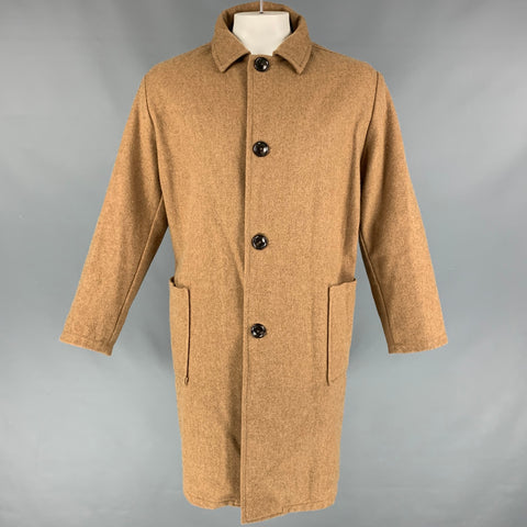 ORSLOW Taille M Camel Manteau coupe vintage à simple boutonnage