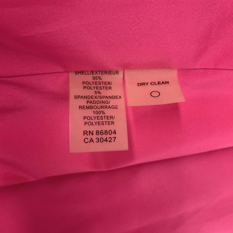 MAGASCHONI Size XL Pink Polyester &  Spandex Solid Coat