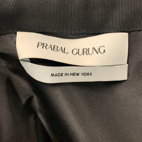 PRABAL GURUNG Size 2 Sequined Black Polyester  Dress