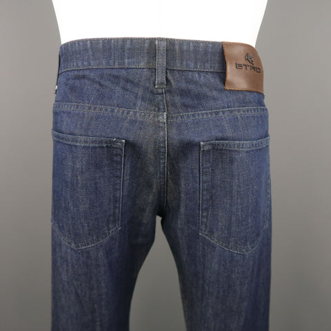 ETRO Size 32 Indigo Denim Zip Fly Jeans