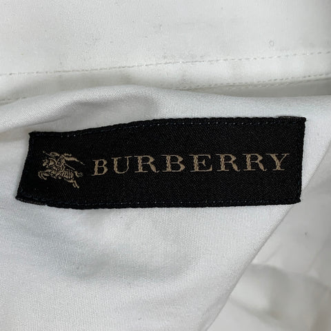 BURBERRY PRORSUM Size XS White Ruffled Tuxedo Slim Fit Long Sleeve Shirt
