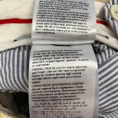 MONCLER Size 32 Khaki Cotton Flat Front Casual Pants