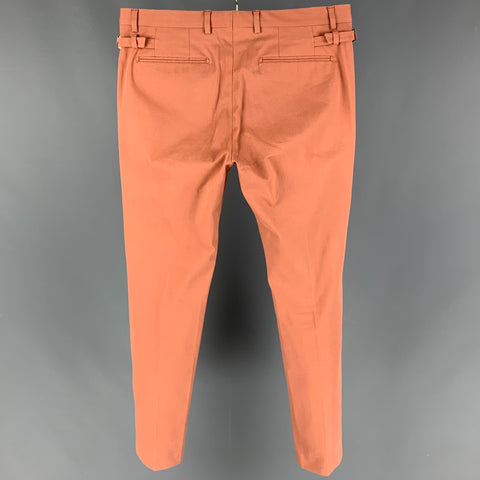 GUCCI Size 32 Orange Side Tabs Casual Pants