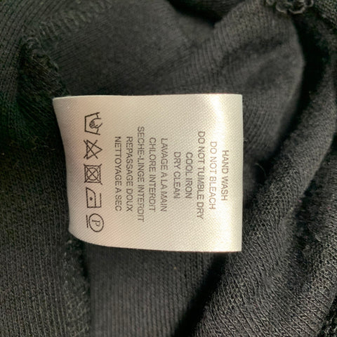 IRO Darrell Size S Black Distressed Cotton Blend Sleeveless Pullover