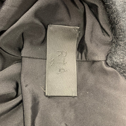 RtA Vestido De Cóctel Largo De Mohair / Lana Negro Talla XS