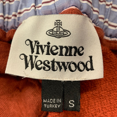VIVIENNE WESTWOOD Size S Orange Blue Contrast Trim Sweatpants Casual Pants