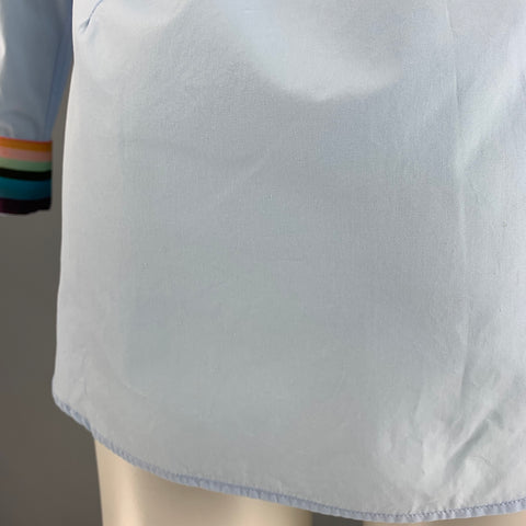 PAUL SMITH Size S Light Blue Cotton Spread Collar Long Sleeve Shirt