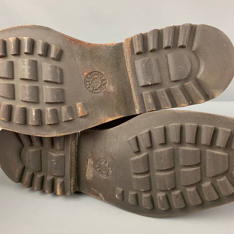 RALPH LAUREN Size 10.5 Tan Leather Lace Up Raimy Shoes