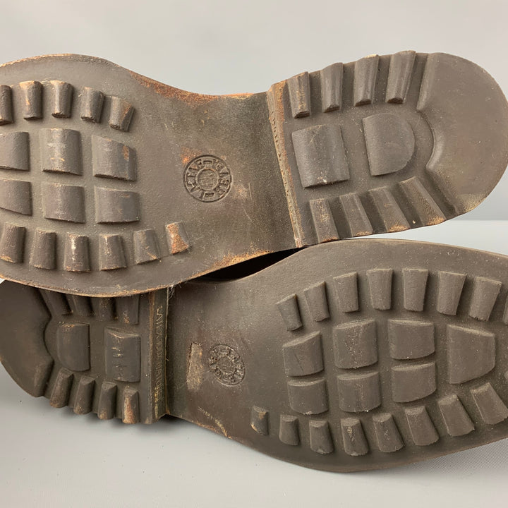 RALPH LAUREN Size 10.5 Tan Leather Lace Up Raimy Shoes