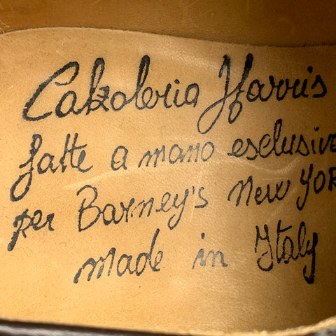 CALZOLERIA HARRIS x BARNEY'S NEW YORK Taille 7,5 Chaussures à lacets en cuir antique marron