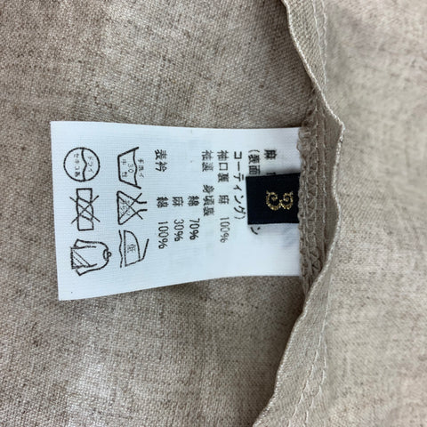 KAPITAL Size L Beige Coated Canvas Coat