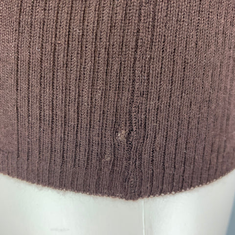 BOTTEGA VENETA Size S Brown Cashmere Knitted Tank Top