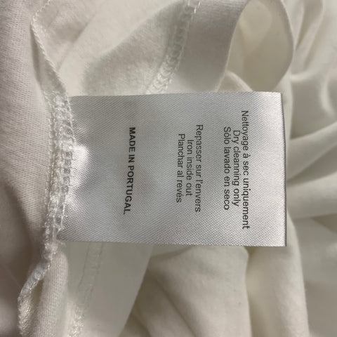 EACH X OTHER Size M White Cotton &  Polyester Pleated Dress