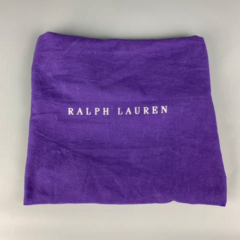 RALPH LAUREN Purple Label Black Leather Briefcase