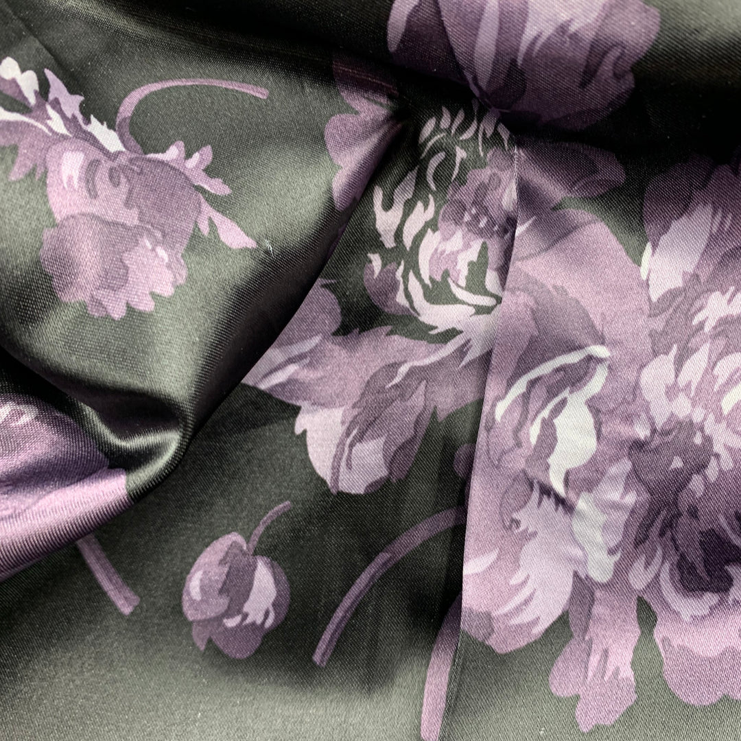 FERAUD Taille 38 Costume croisé violet en polyester à revers en pointe