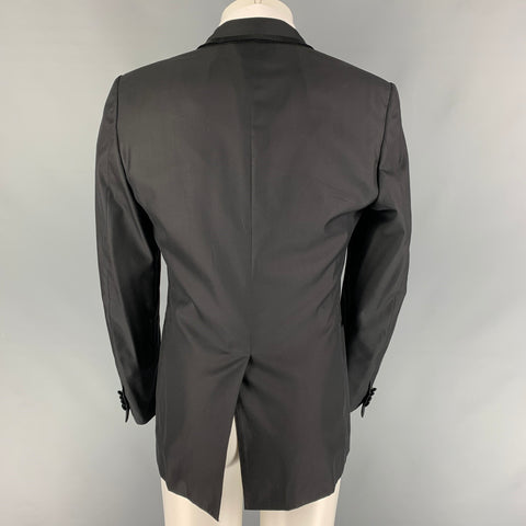 LANVIN Size 40 Regular Wool Silk Notch Lapel Sport Coat