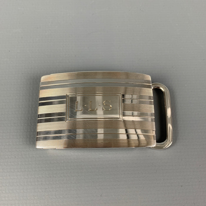 Vintage TIFFANY & CO. Engraved Sterling Silver Belt Buckle