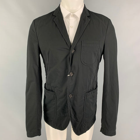 COMME des GARCONS HOMME Taille L Manteau de sport en coton mélangé noir