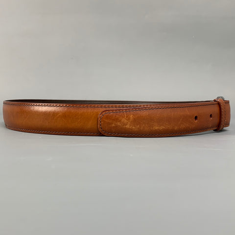 LOUIS VUITTON Size 36 Cognac Leather Belt