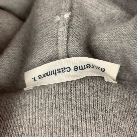 EXTREME CASHMERE Pantalones deportivos de mezcla de cachemira gris jaspeado