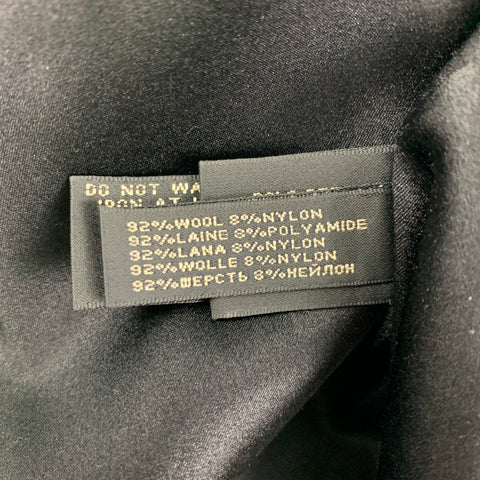 RALPH LAUREN Black Label Size 10 Black Wool Nylon Sleeveless Dress