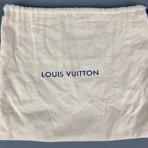 LOUIS VUITTON Blue Leather Damier Infini District Pochette Bag