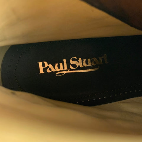 PAUL STUART Size 11 Brown Antique Leather Split Toe Boots