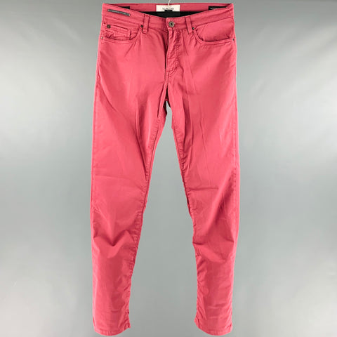 TELERIA ZED Size 33 Pink Cotton Elastane Jean Cut Casual Pants