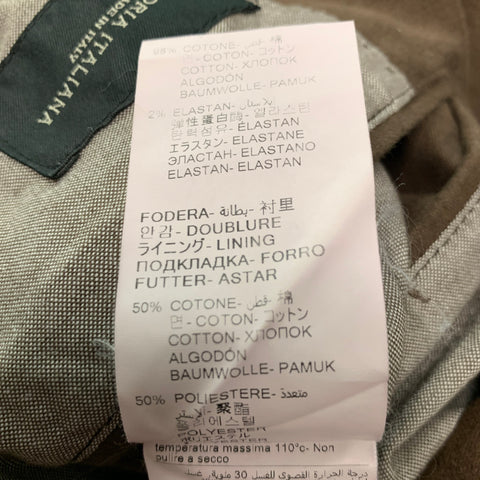 MANUEL RITZ Taille 38 Veste simple boutonnage en coton élasthanne marron