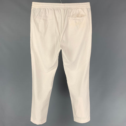 TOMAS MAIER Size M Cream Corduroy Cotton Drawstring Casual Pants