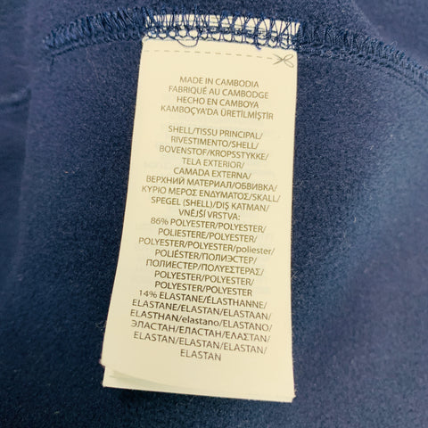 RALPH LAUREN Talla XL Chaqueta Camuflaje Poliéster Elastano Azul Marino