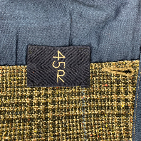 45rpm Size L Grey Glenplaid Cotton Notch Lapel Sport Coat